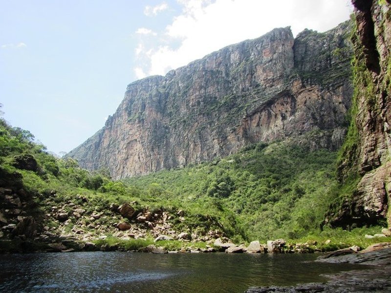 Canyon do Peixe Tolo seen from the base.