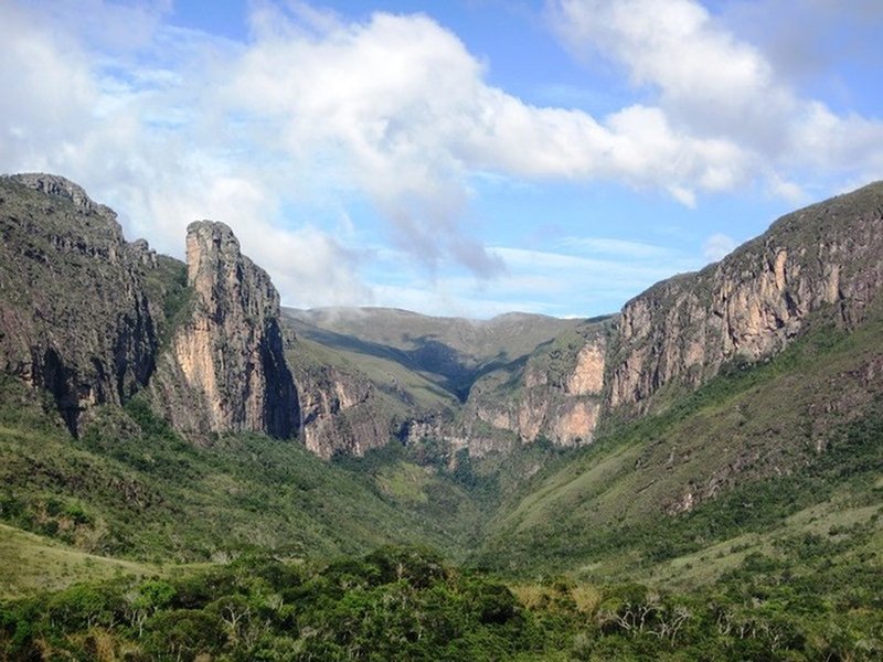 There is a waterfall, just hidden at that canyon!