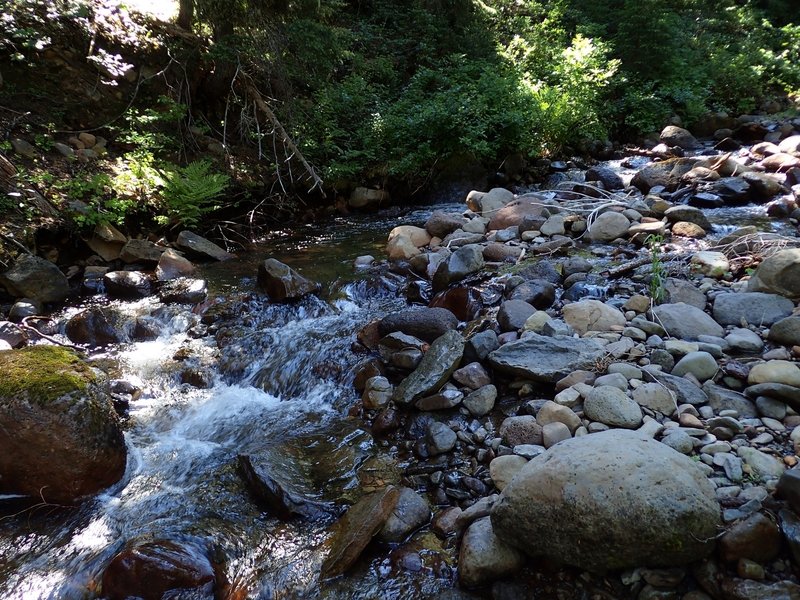 Crossing the South Fork at low water.