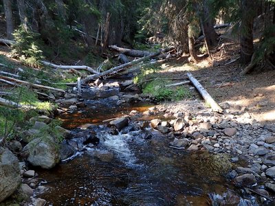 Crossing Sevenmile Marsh Creek.