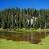 A small lake along the Indian Heaven Trail