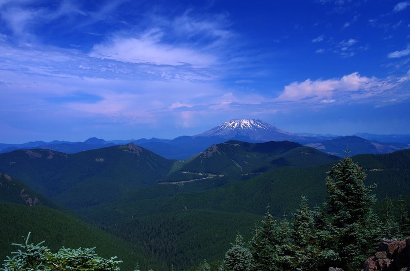 Mount Saint Helens from Huffman Peak