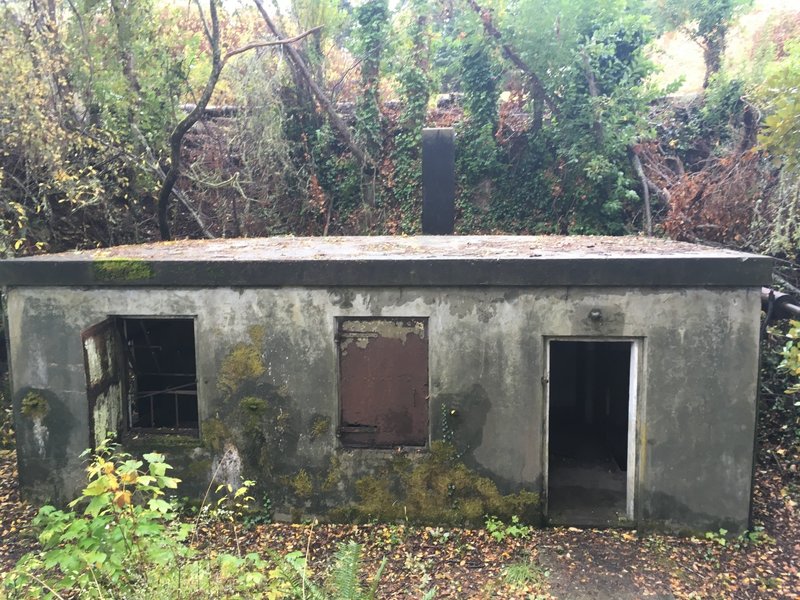 Hidden Building off of the Fort Casey Building Tour trail.