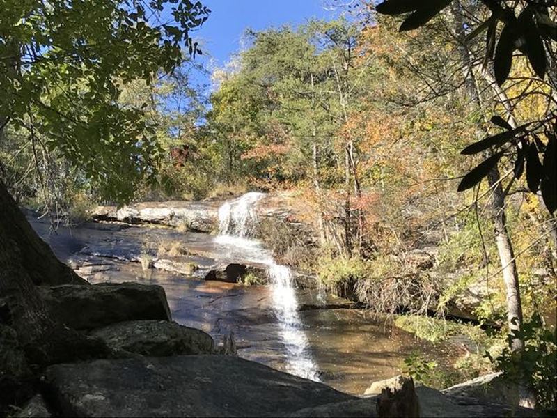 Upper Wildcat Falls about half mile one way into the trail, careful climbing on the rocks to view.