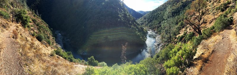 Trail along the American river.