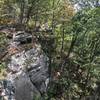 Outcroppings along the overlook trail