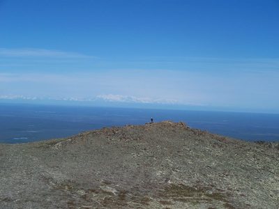Final ridge on skyline trail with a nice view towards Soldotna in the background