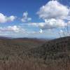 Expansive views across the Smoky Mountains from along the Graveyard Ridge Trail