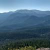 Forest and mountains view from the summit