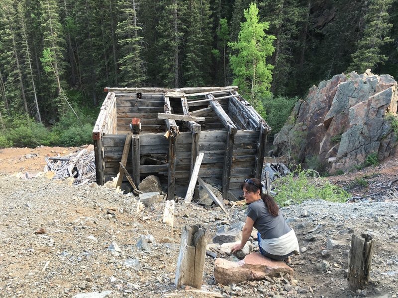 View from behind main mine shaft.