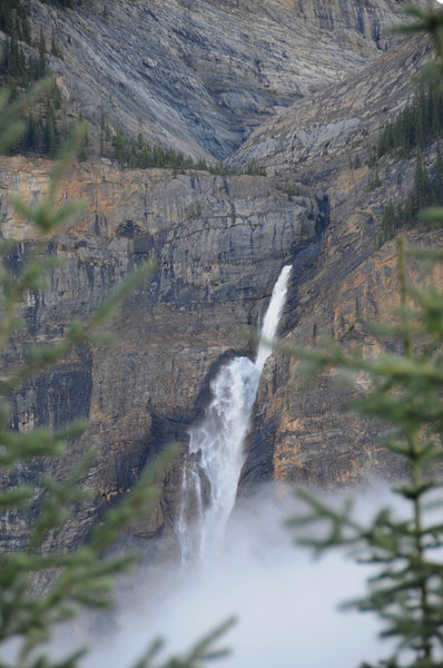 You'll have views of Takakkaw Falls nearly the entire way up Iceline