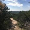 A hilltop view from about halfway on the Restoration Way Loop