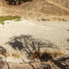 A very dry pond next to Ridgeline Trail