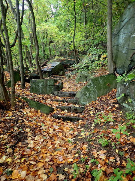Rock steps on Shore Trail