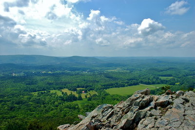 View from top of Pinnacle Mountain.