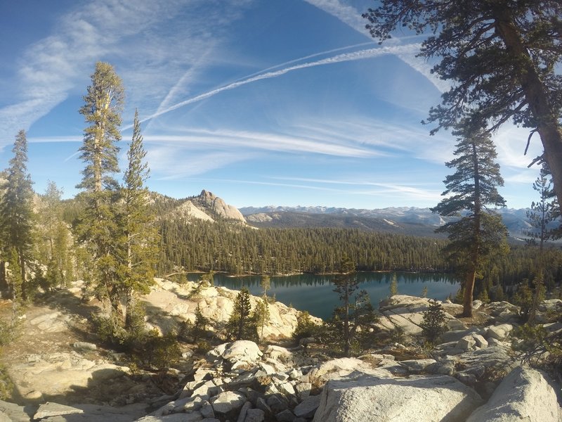 Cliff Lake from midway up the Cliff.