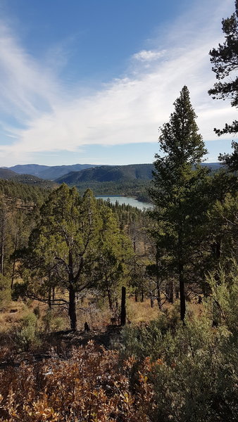 One mile point view over reservoir.