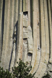 Climbers going up