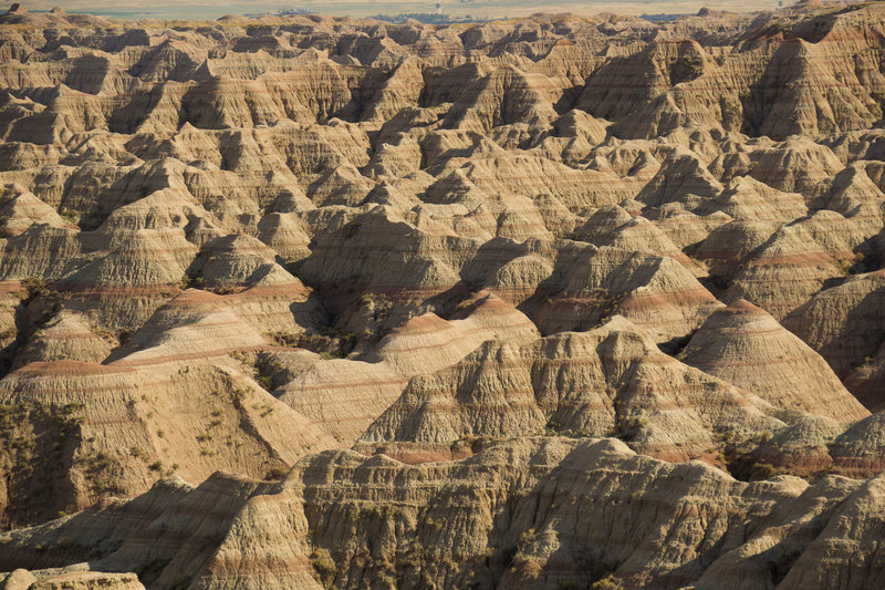 The layers and textures of the Badlands