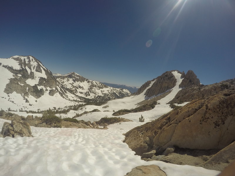 Almost to the top of Goodale Pass