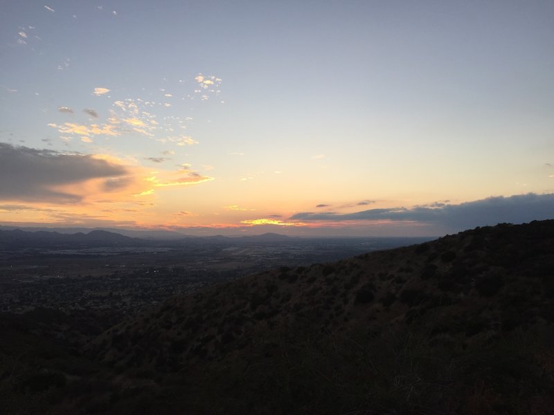 Sunset over San Bernardino Airport