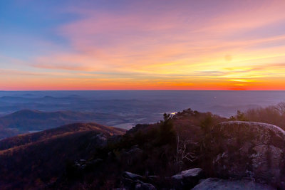 Sunrise from the summit.