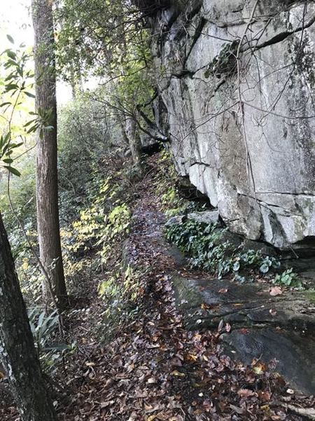 Rim of The Gap trail can be narrow in sections and drops off pretty quick.