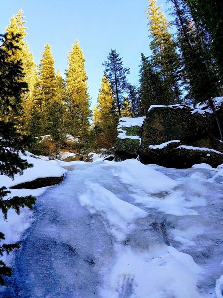 Frozen Horsethief Falls