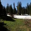 Entering the high meadow below Echo Lake