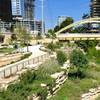 The newly remodeled section of Shoal Creek trail... south end