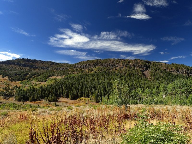 Climbing out of Pine Creek Basin