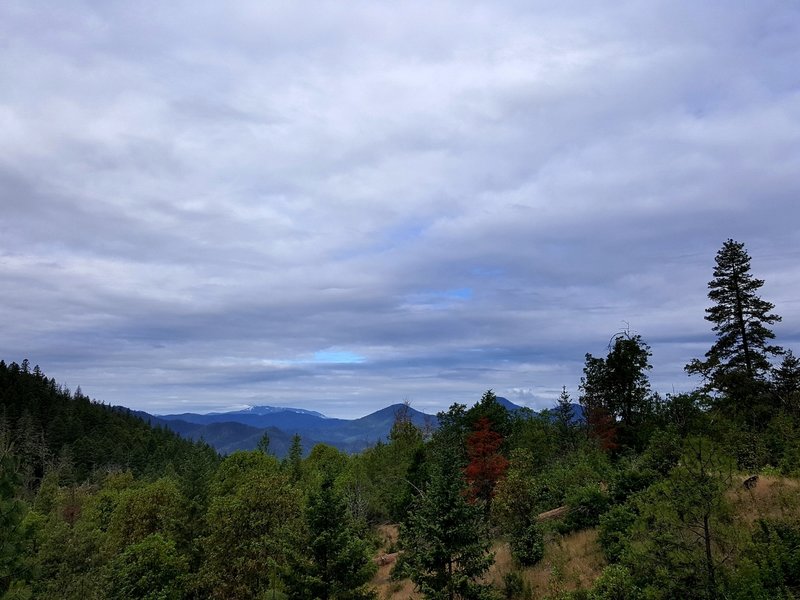 The view westward from along the Ditch Trail