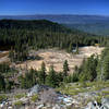 Bigelow Lakes Basin from high on the #1214 Trail