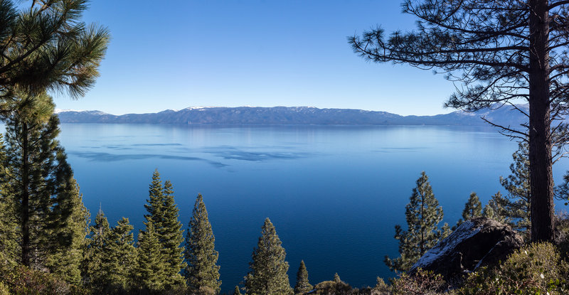 Panorama of Lake Tahoe from Rubicon Trail