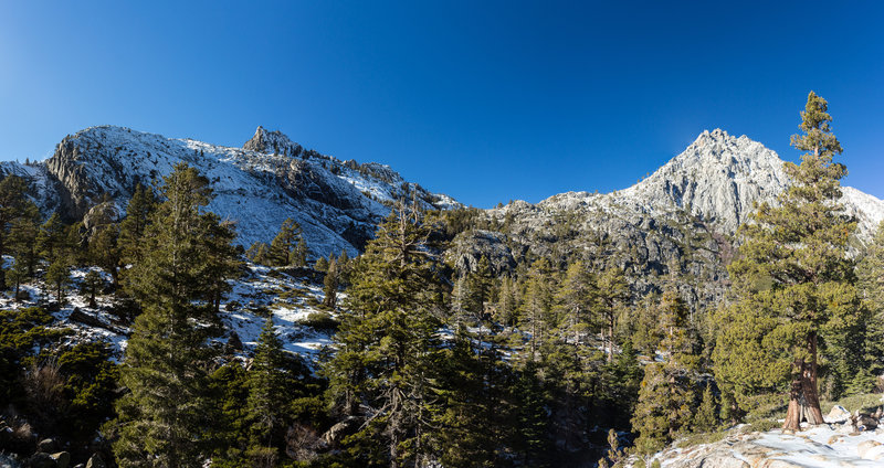 Phipps Peak and Jakes Peak from Eagle Lake