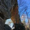 View under Natural Bridge from Original Trail