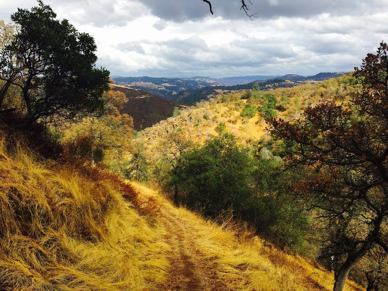 The descent back to Rich Gulch Trailhead