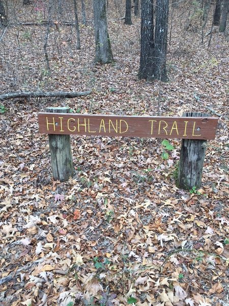 Sign near Trailhead