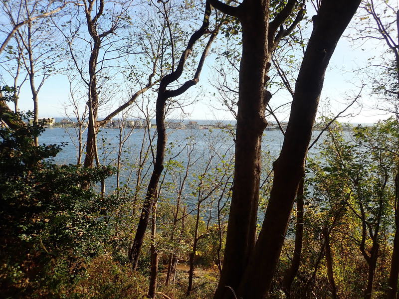 View of Shrewsbury River with Sea Bright  and the Atlantic Ocean in the distance