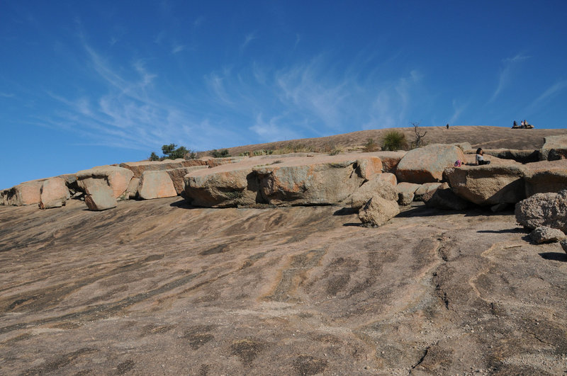 A single ridge along the summit route is easily navigated, but also offers little tunnels/caves that kids will love