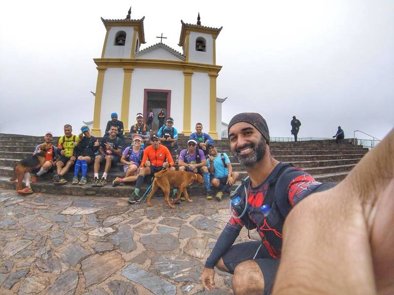 The Piedade santuary just on the summit of the mountain