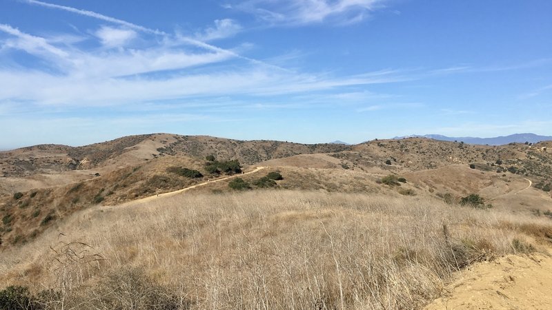 West bound view of South Ridge Trail