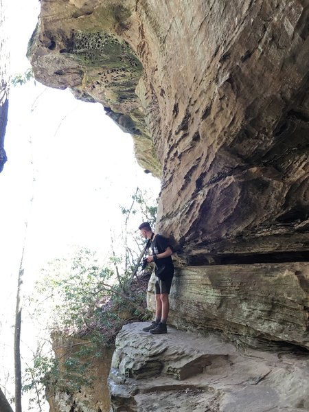 Getting a better view down Devil's Gulch