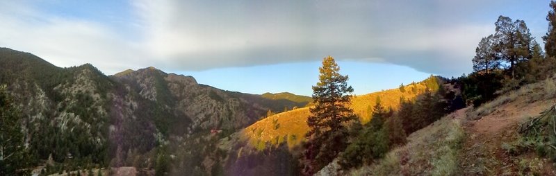 View down Eldorado Canyon