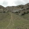 Looking up at one of the side ridges, we figured the rich lived up there