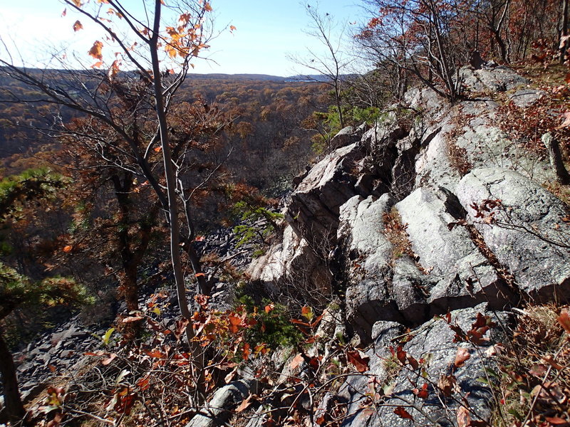 View from ridge on Four Birds Trail