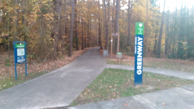 Trailhead for Swift Creek Greenway