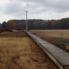 Looking back at the boardwalk from Little Lick Creek Bridge