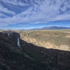 The HWY 64 bridge over the Rio Grande from West Rim trail