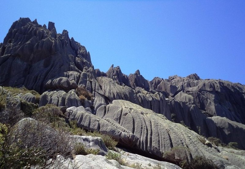 The way up to the summit